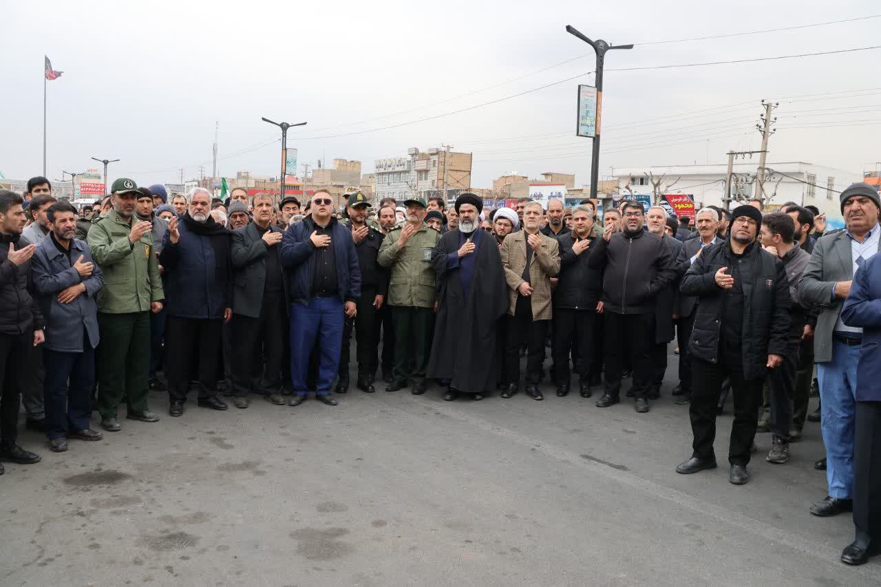 وداع با شکوه بهارستانی&zwnj;ها با شهیدان وحید بایرامی و غلامرضا امامی