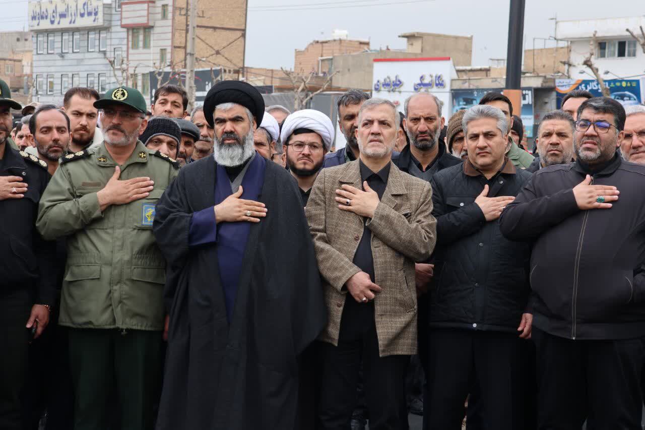 وداع با شکوه بهارستانی&zwnj;ها با شهیدان وحید بایرامی و غلامرضا امامی