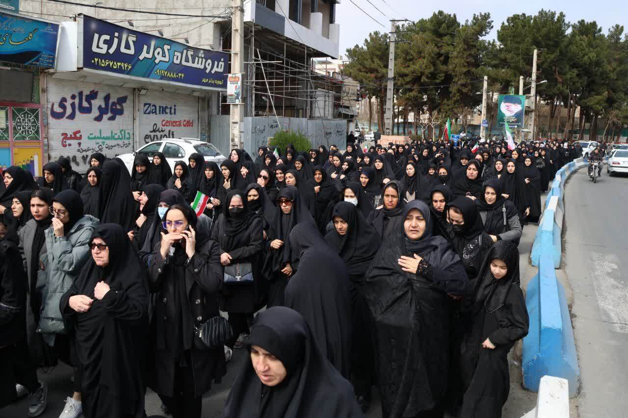 تشییع پیکر دهمین شهید بهارستان در حملات اخیر آمریکایی-صهیونیستی