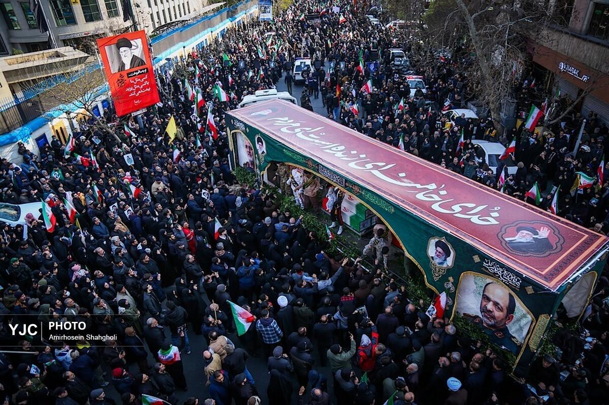 آیین وداع با پیکر پاک شهید سیدعلی هوایی در تهران