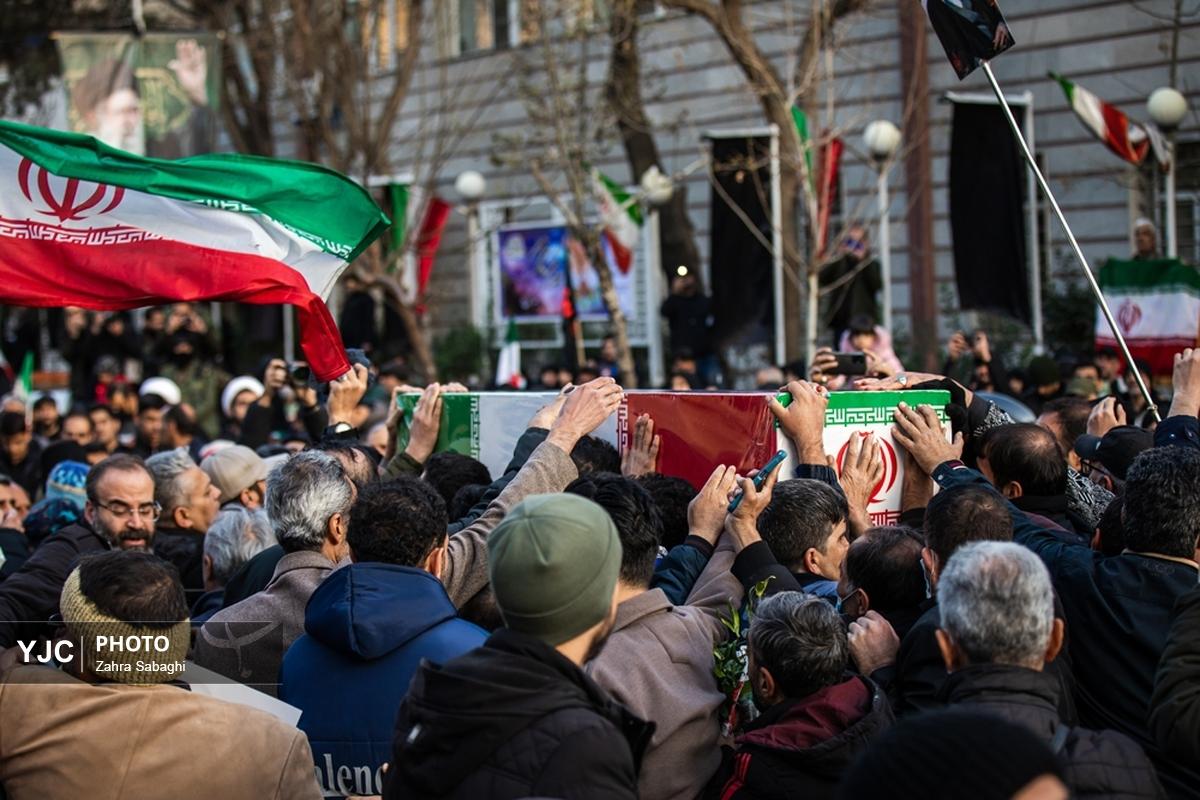 آیین وداع با پیکر پاک شهید سیدعلی هوایی در تهران