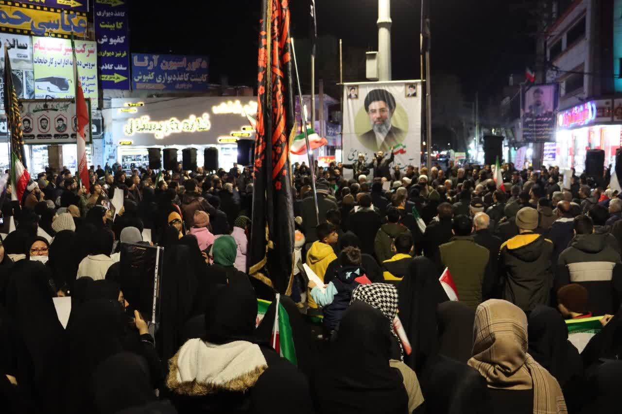 جلوه&zwnj;هایی از یازدهمین اجتماع عظیم ماهدشتی&zwnj;ها برای شهادت رهبر انقلاب