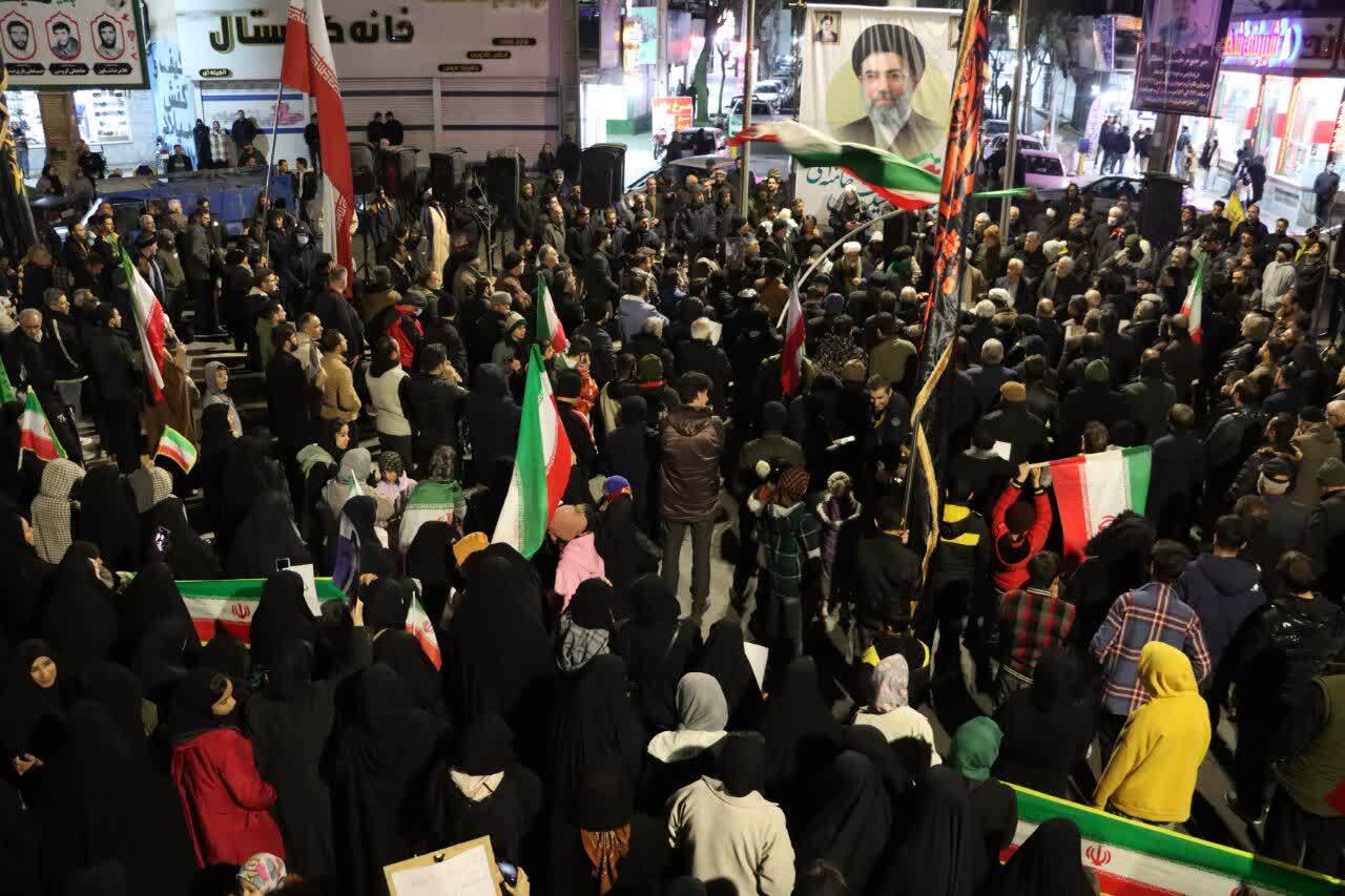 جلوه&zwnj;هایی از یازدهمین اجتماع عظیم ماهدشتی&zwnj;ها برای شهادت رهبر انقلاب