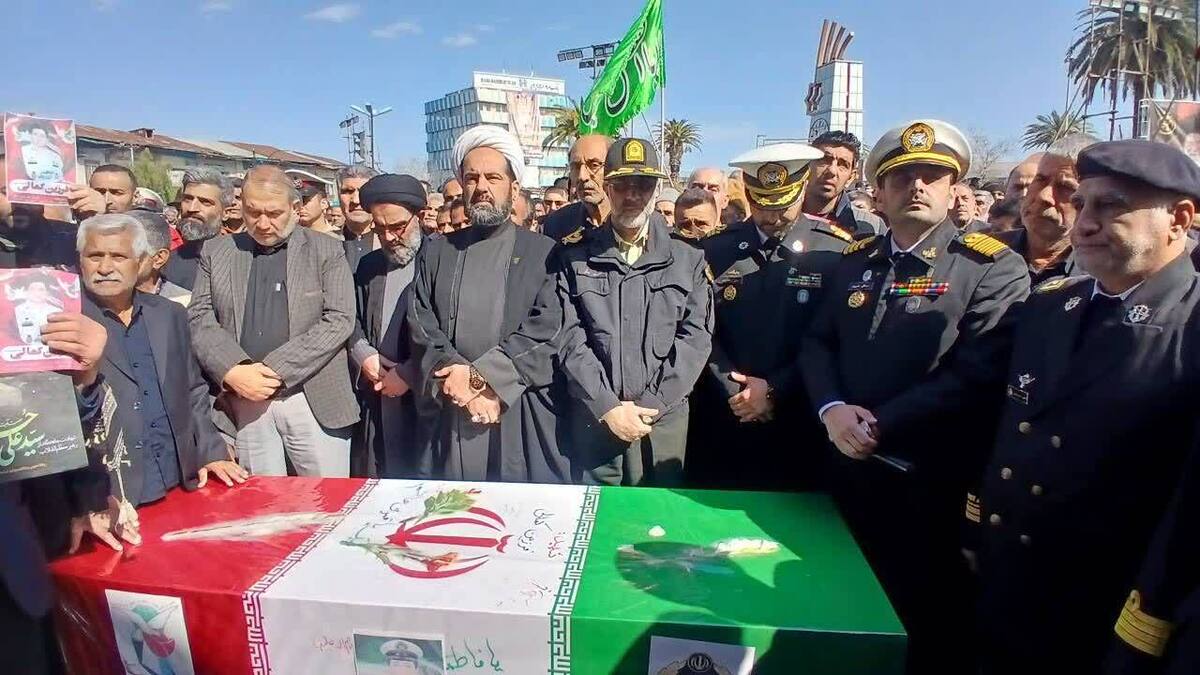 باشگاه خبرنگاران -تشییع پیکر مطهر شهید فرزین کمالی در گرگان + فیلم