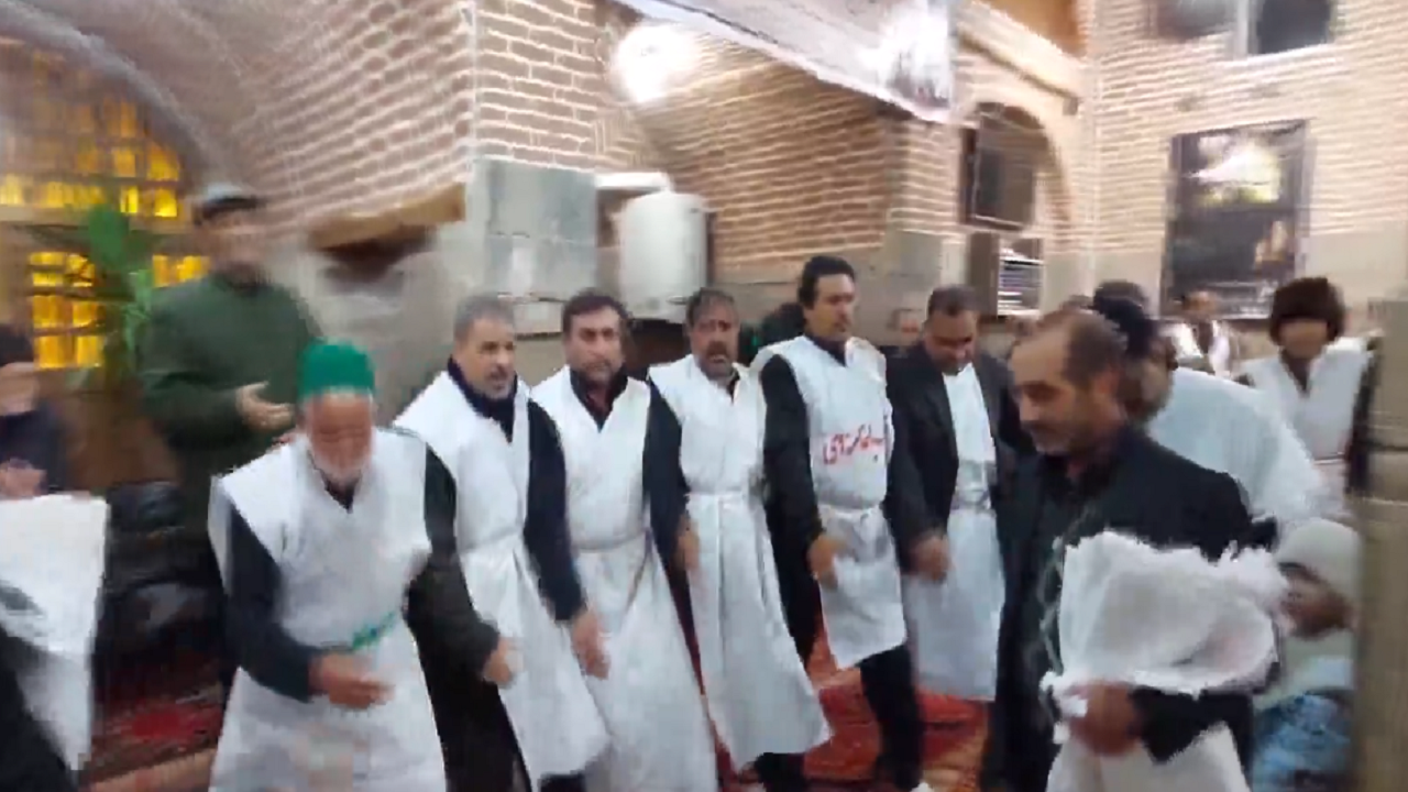 عزاداری سید و سالار شهیدان میانه، در جنگ رمضان+فیلم