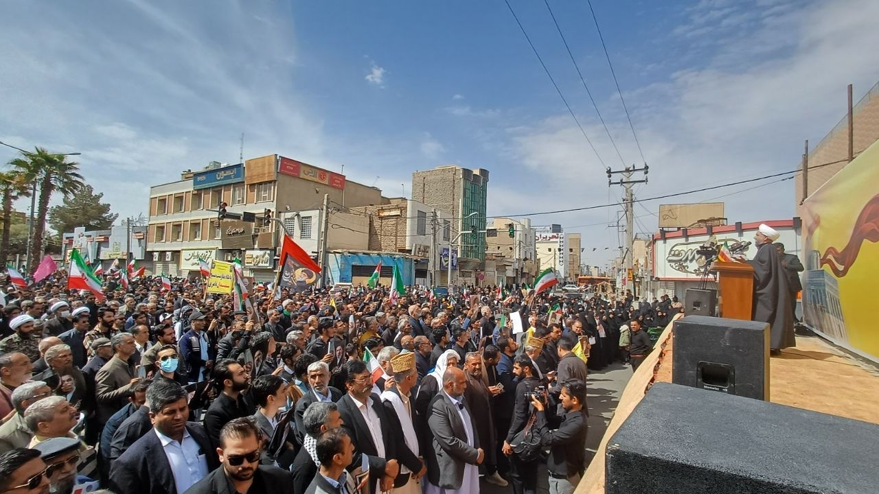 *فریاد همبستگی با فلسطین؛ حماسه ای باشکوه در روز جهانی قدس سیستان و بلوچستان به روایت تصویر