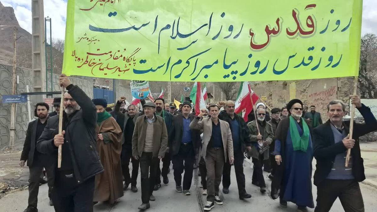 باشگاه خبرنگاران -سیل خروشان مردم شهرستان‌های استان یزد در راهپیمایی روز قدس+فیلم و عکس