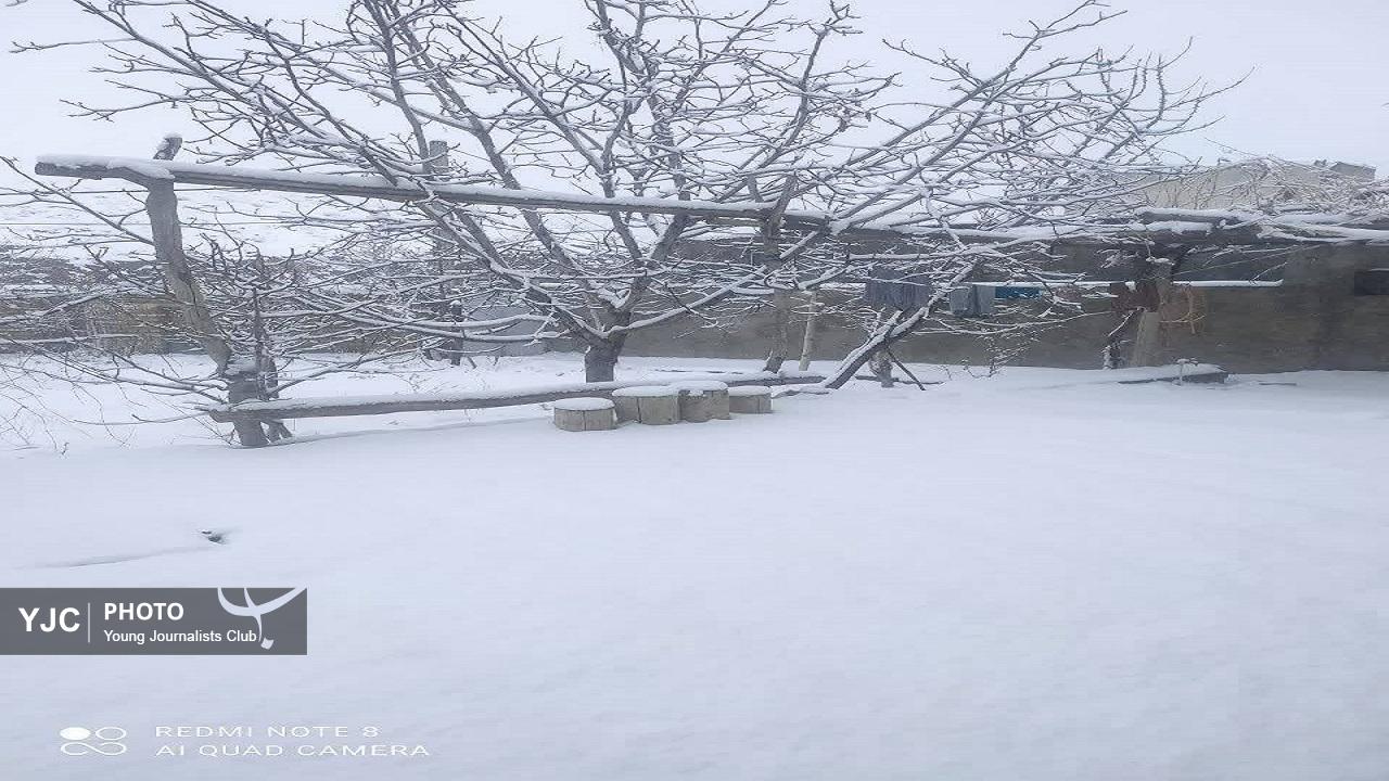 رخت سپید زمستان بر تن روستاهای قم