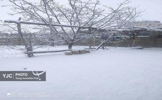 رخت سپید زمستان بر تن روستاهای قم