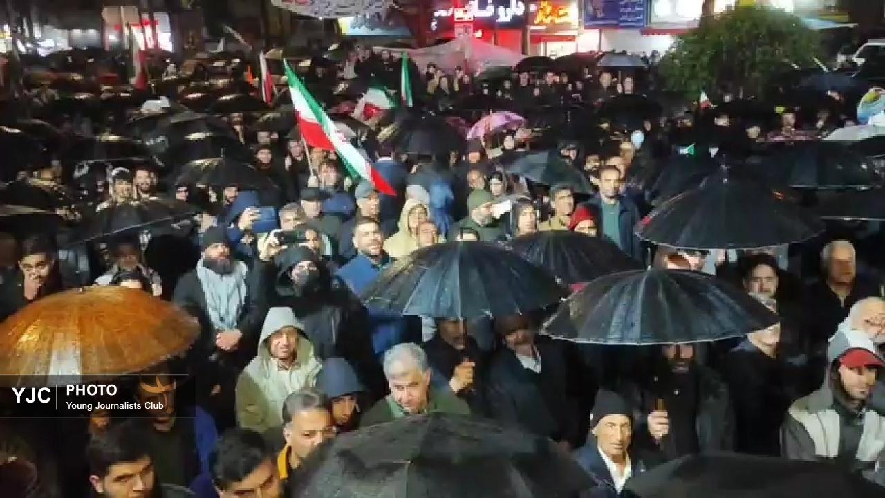 خون‌خواهی زیر باران؛ خرم‌آباد امشب نیز سنگردار بیعت است + فیلم