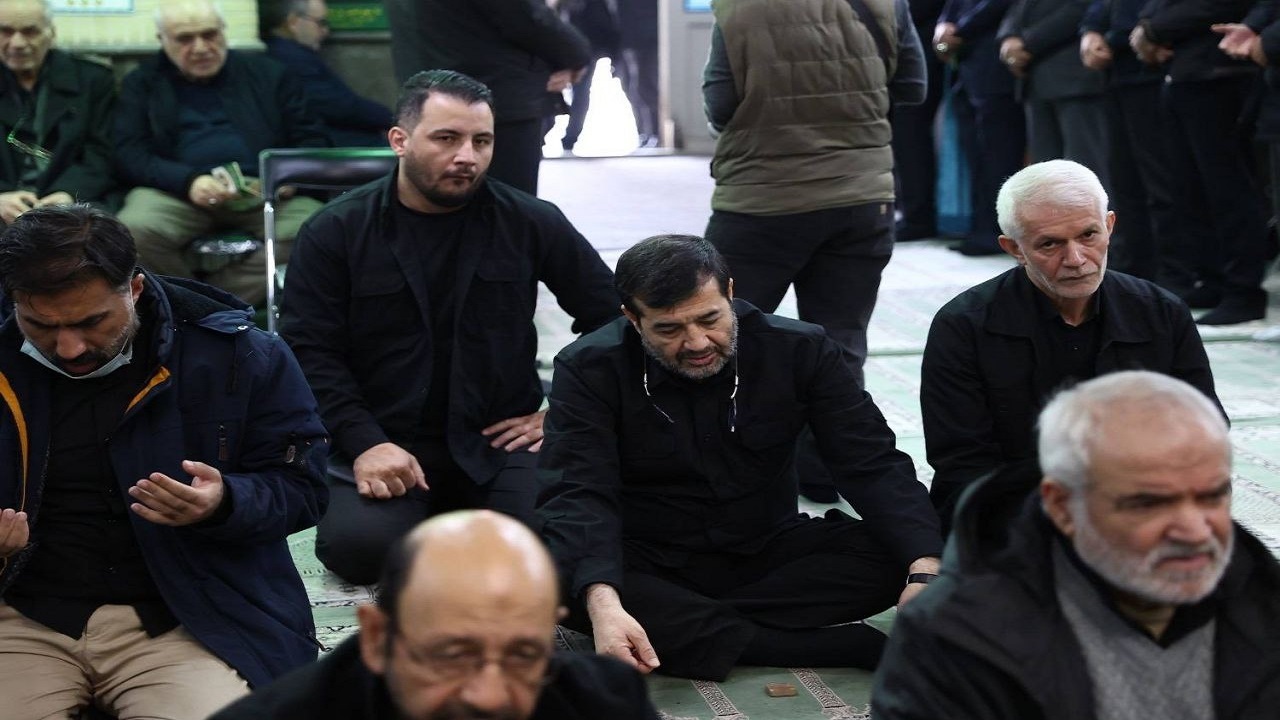 حضور وزیر ورزش و جوانان در مراسم وداع با پیکر شهید شمخانی