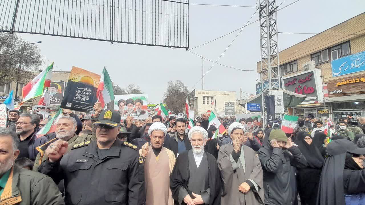 راهپیمایی با صلابت نیشابوری‌ها در روز جهانی قدس + عکس و فیلم
