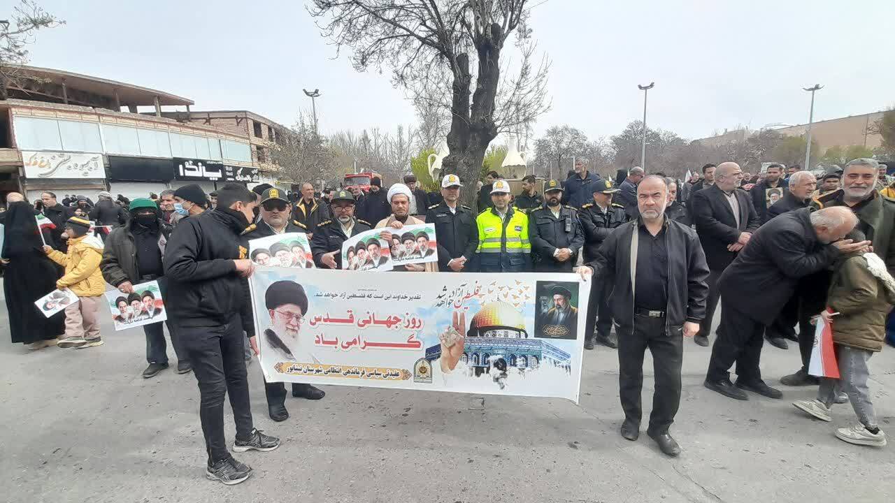 راهپیمایی با صلابت نیشابوری&zwnj;ها در روز جهانی قدس