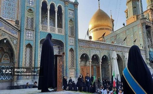 طلاب خواهر قم کفن پوش در بیعت با سومین رهبر انقلاب اسلامی ایران+فیلم و تصاویر طلاب خواهر قم کفن پوش در بیعت با سومین رهبر انقلاب اسلامی ایران+فیلم و تصاویر
