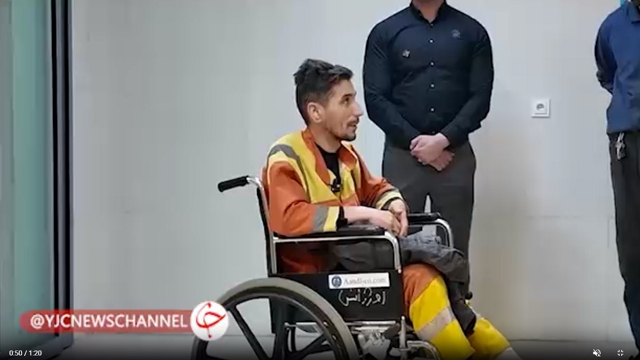 پاکبان زحمتکش قم از لحظه اصابت موشک می‌گوید+فیلم