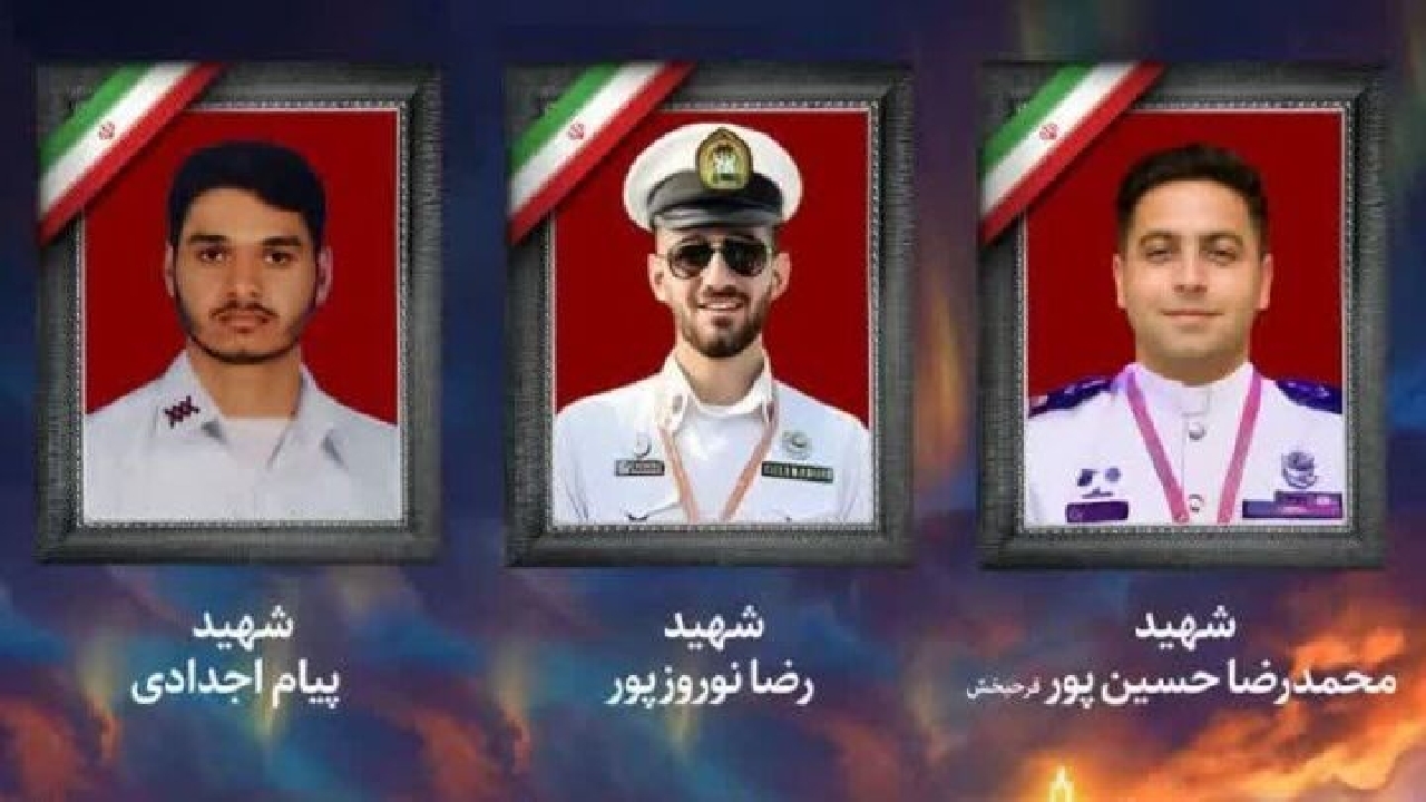 برگزاری مراسم وداع با سه شهید دلاور گیلان ناوشکن دنا