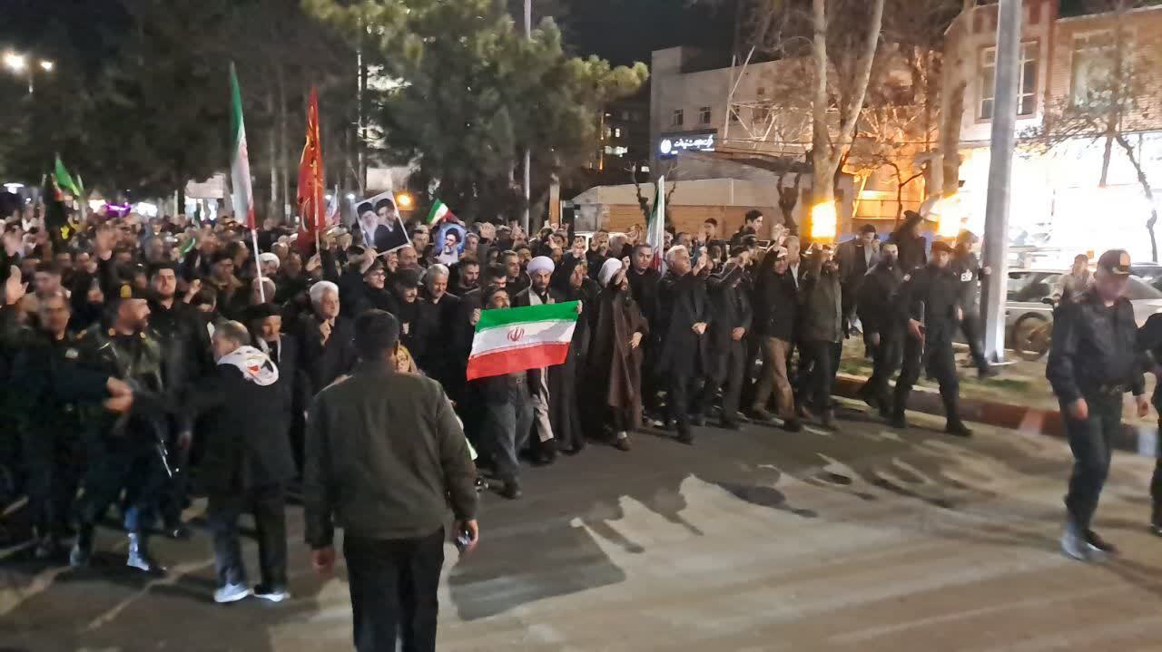 اجتماع دسته عزادارای و مراسم تشییع شهید والامقام رضا حسین زاده در خوی