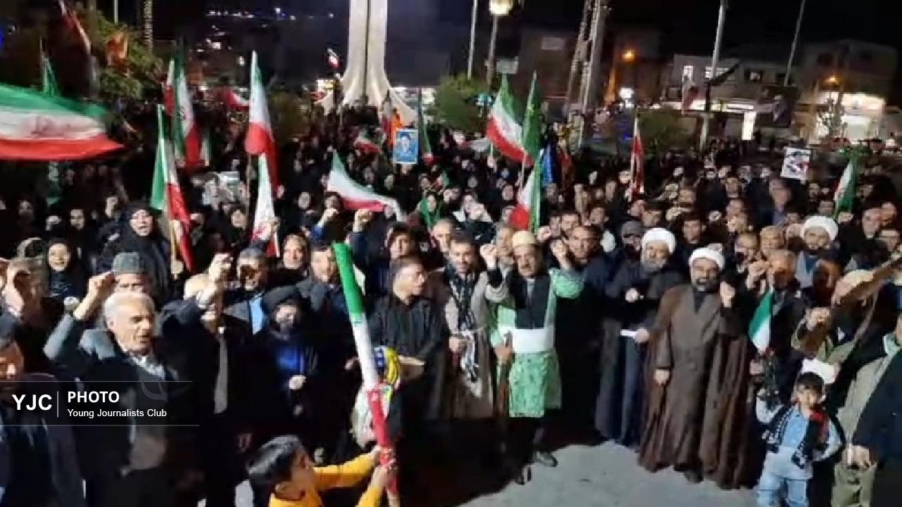 فریاد مرگ بر آمریکای مردم پلدختر در نوزهمین میعادگاه + فیلم