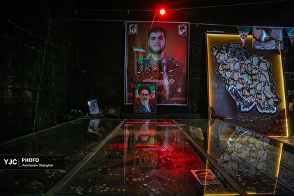 آثار به جامانده از آتش سوزی مسجد سیدالشهداء (ع) پاکدشت