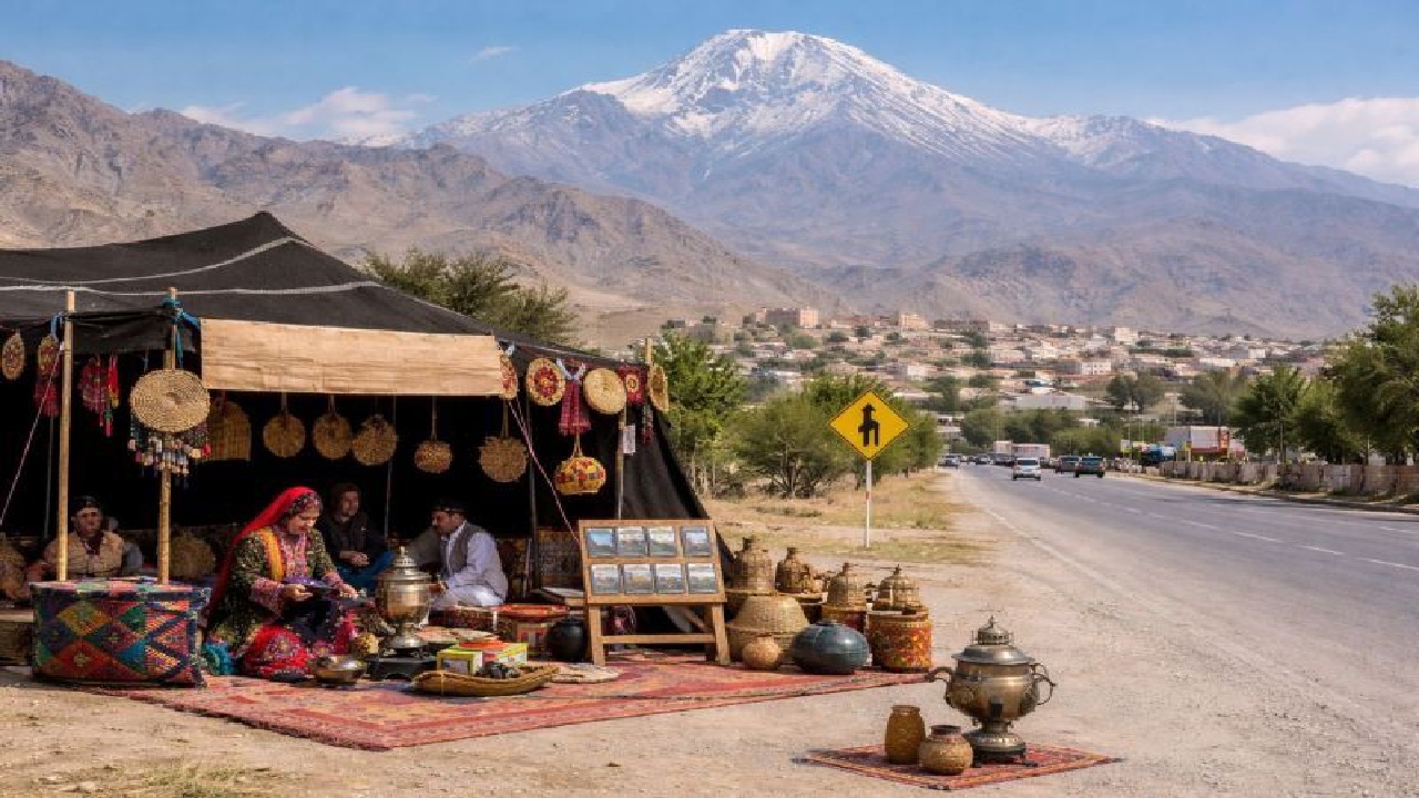 سیاه‌چادرهای نوروزی در مبادی ورودی شهرستان خاش برپا می‌شود