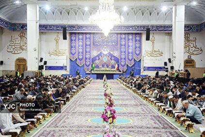 آیین ترتیل‌خوانی قرآن کریم در حرم حضرت معصومه (س)