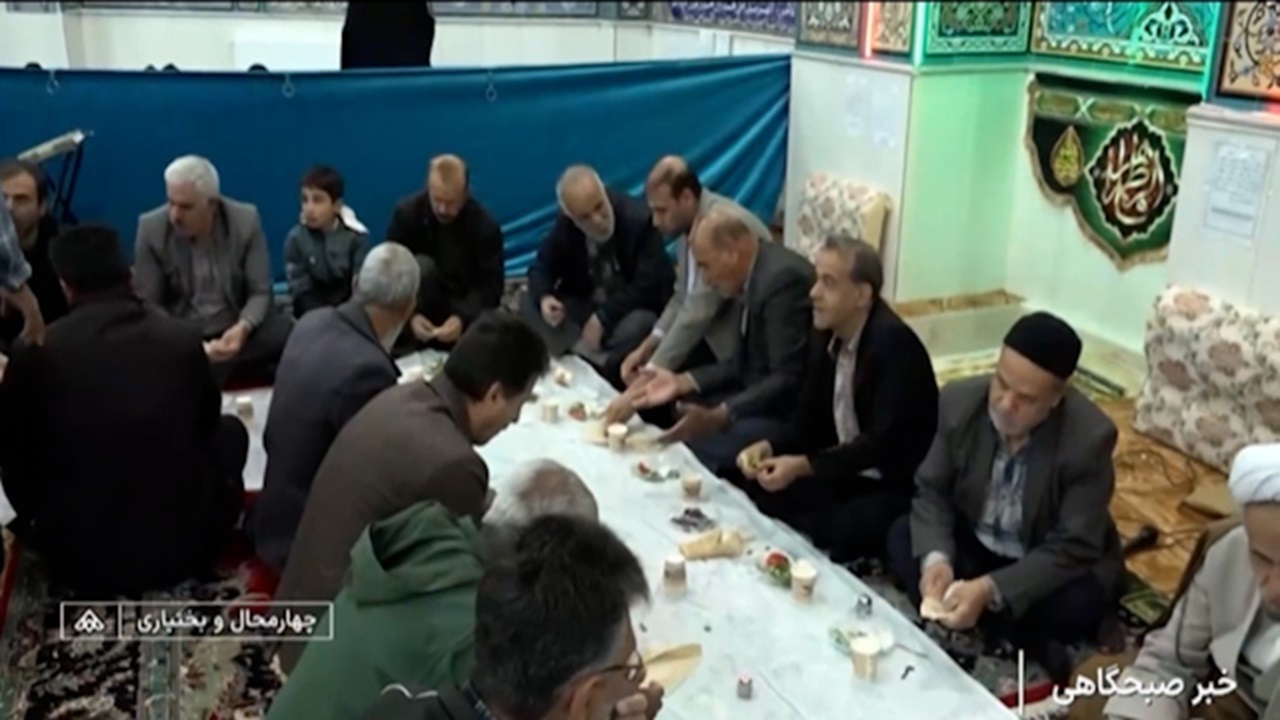 سفره افطاری ساده در اقوام + فیلم