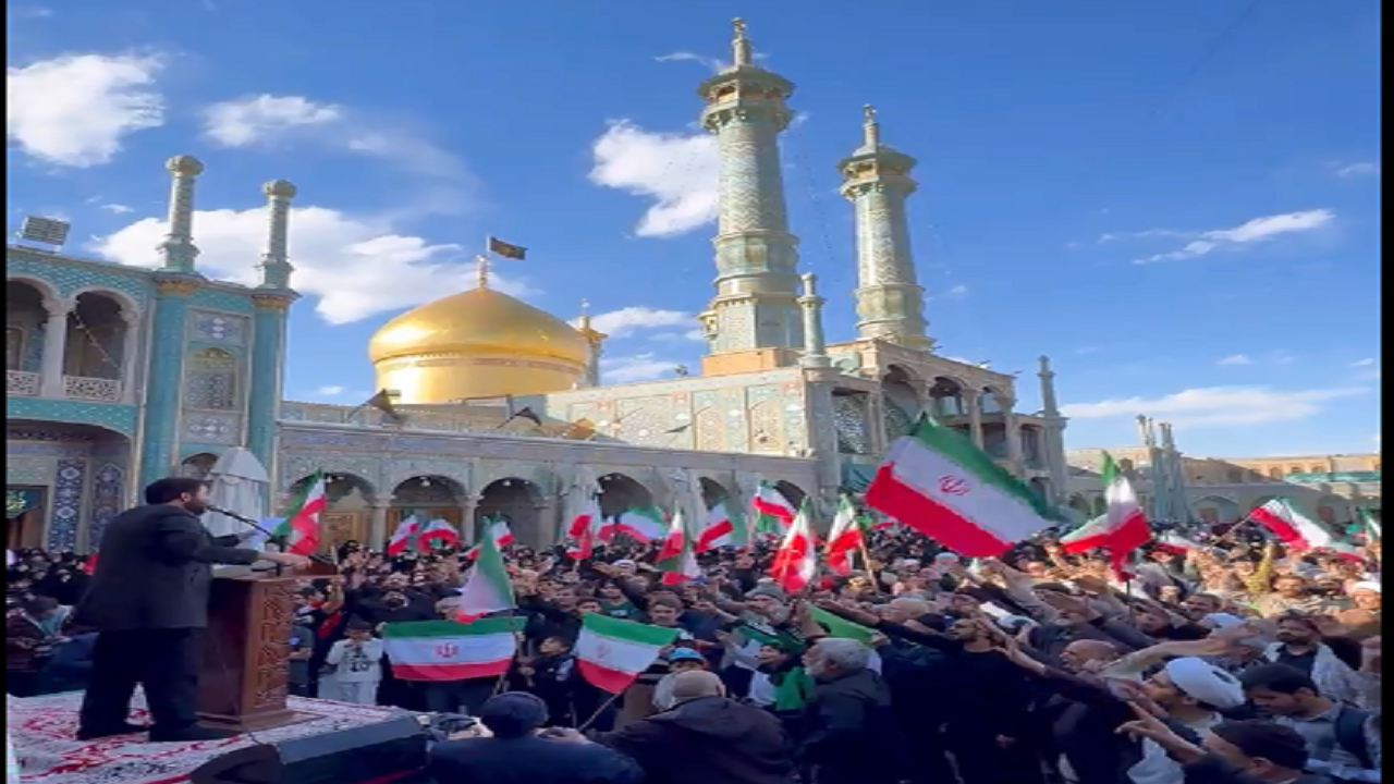 خروش مردم انقلابی قم در واکنش به تجاوز نظامی آمریکایی-صهیونیستی به خاک میهن+ فیلم