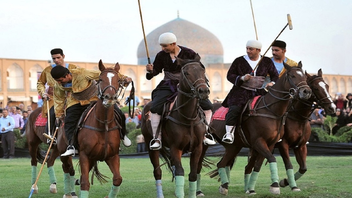 باشگاه خبرنگاران -برگزاری بازی چوگان در میدان امام (ره) (نقش‌جهان) اصفهان
