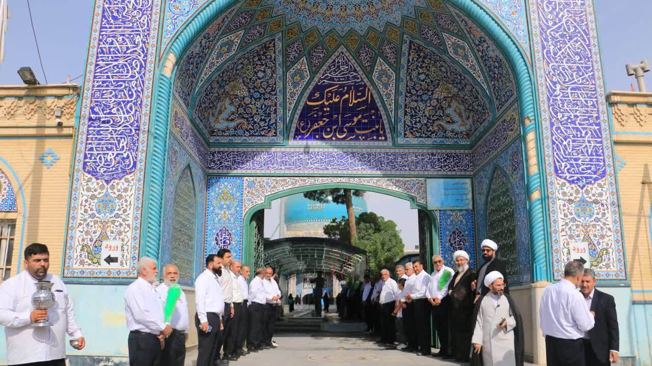 بوی حرم رضوی با حضور خادمیاران رضوی در ماهشت پیچید
