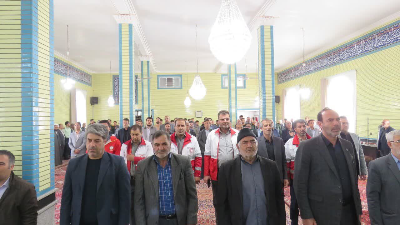 سوگواری مردم هریس در اولین سالگرد شهادت آیت الله رئیسی