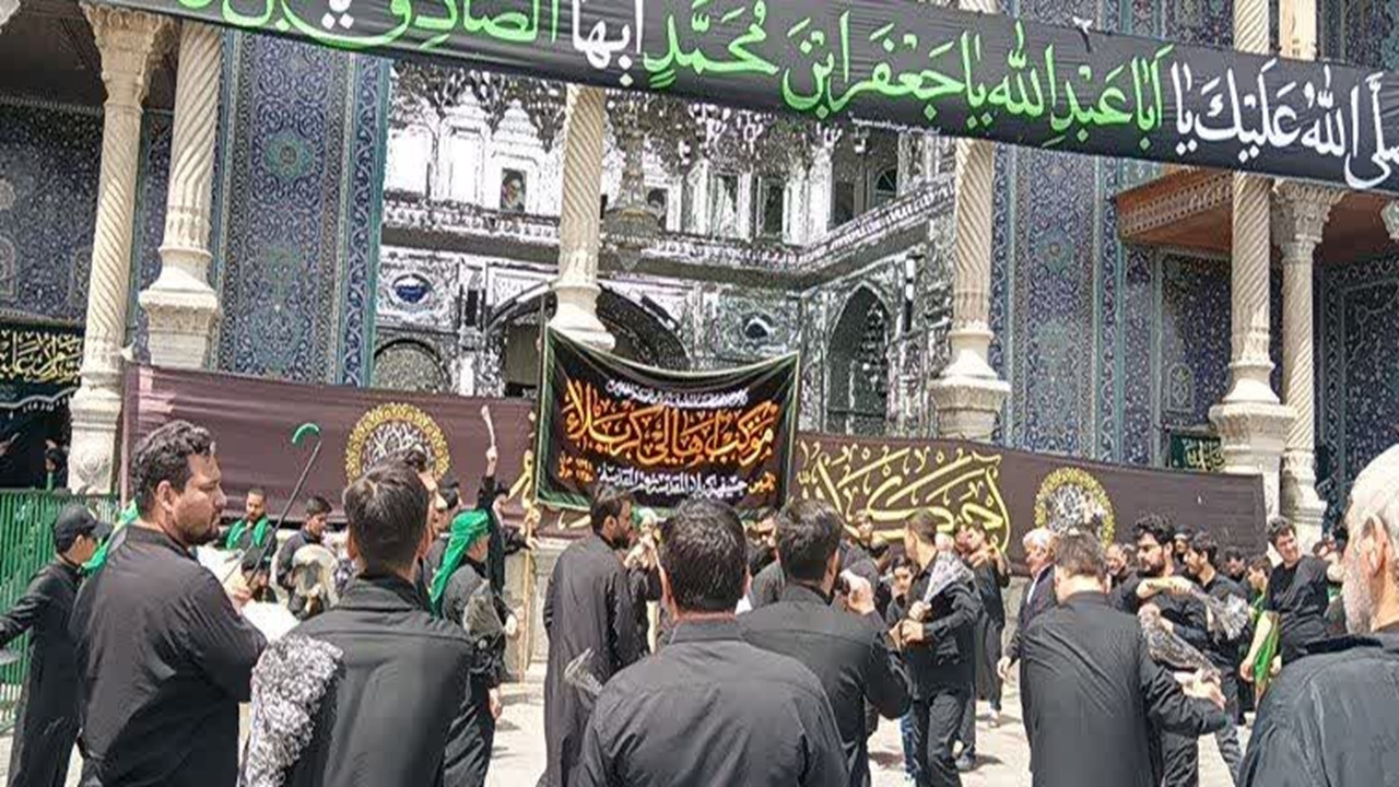 حال و هوای حرم حضرت معصومه (س) در سالروز شهادت امام جعفرصادق (ع) + فیلم و عکس