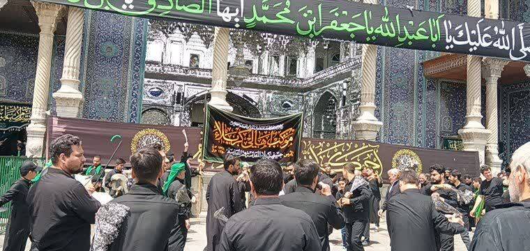مراسم سوگواری در حرم حضرت معصومه (س)