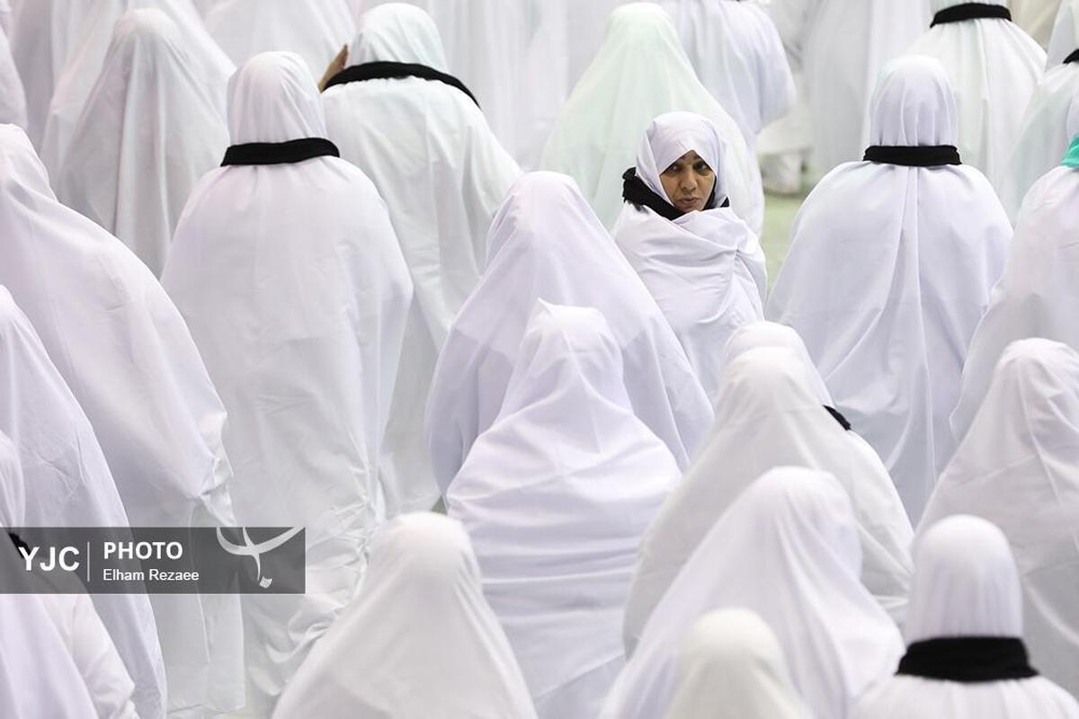 بدرقه زائران حج تمتع از فرودگاه بین‌المللی مشهد