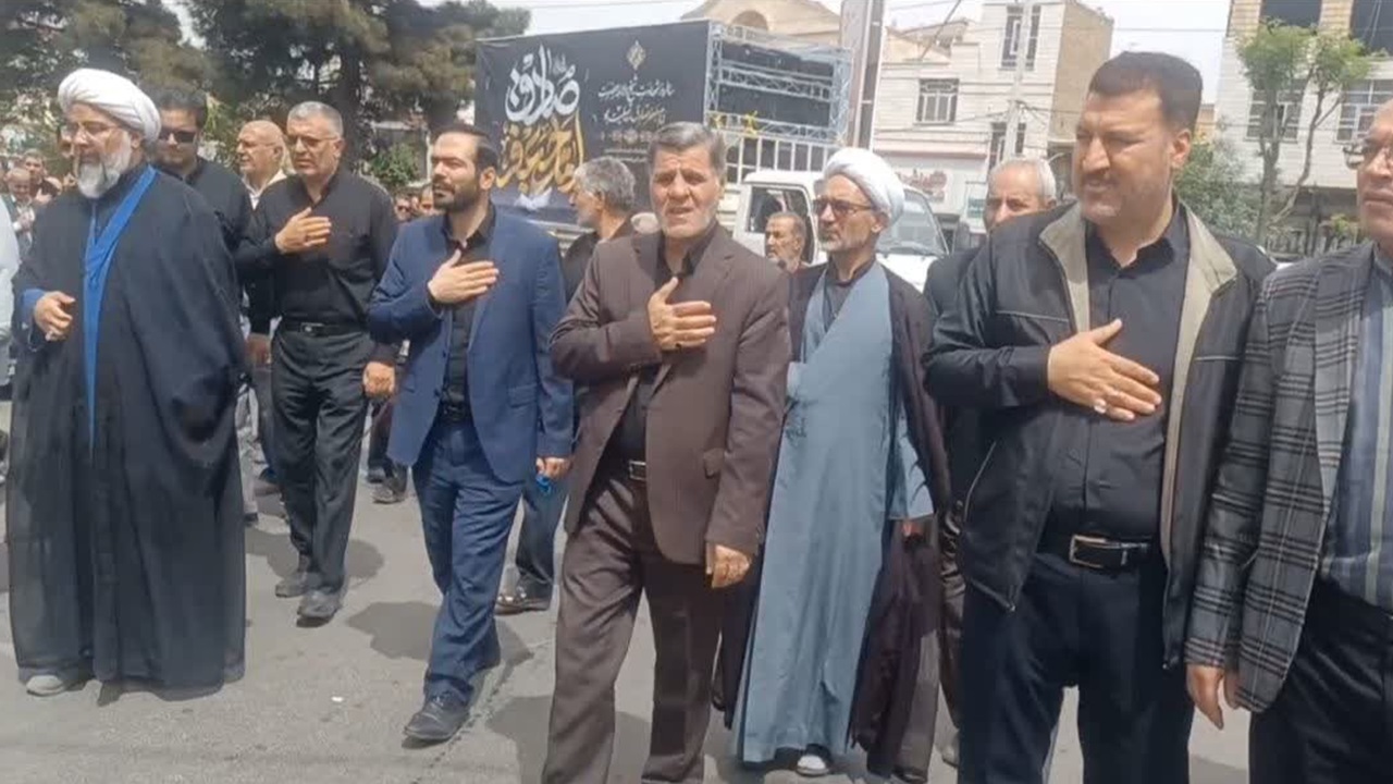 برگزاری مراسم سوگواری شهادت امام جعفر صادق(ع) در ماهدشت + عکس
