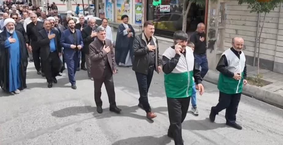 دسته عزاداری در ماهدشت