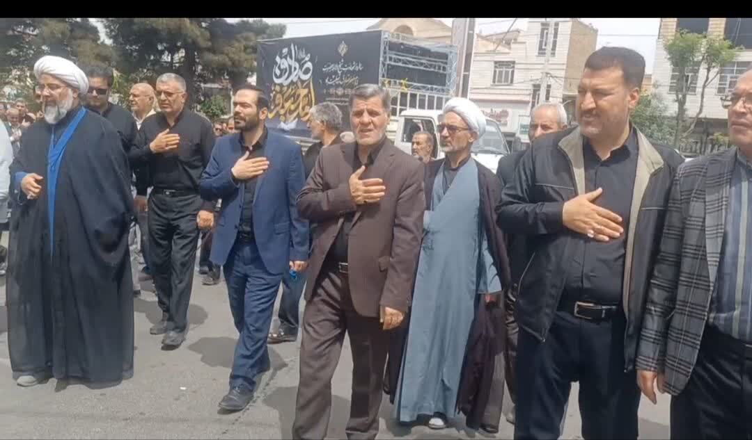 مراسم سوگواری امام جعفر صادق(ع) در ماهدشت