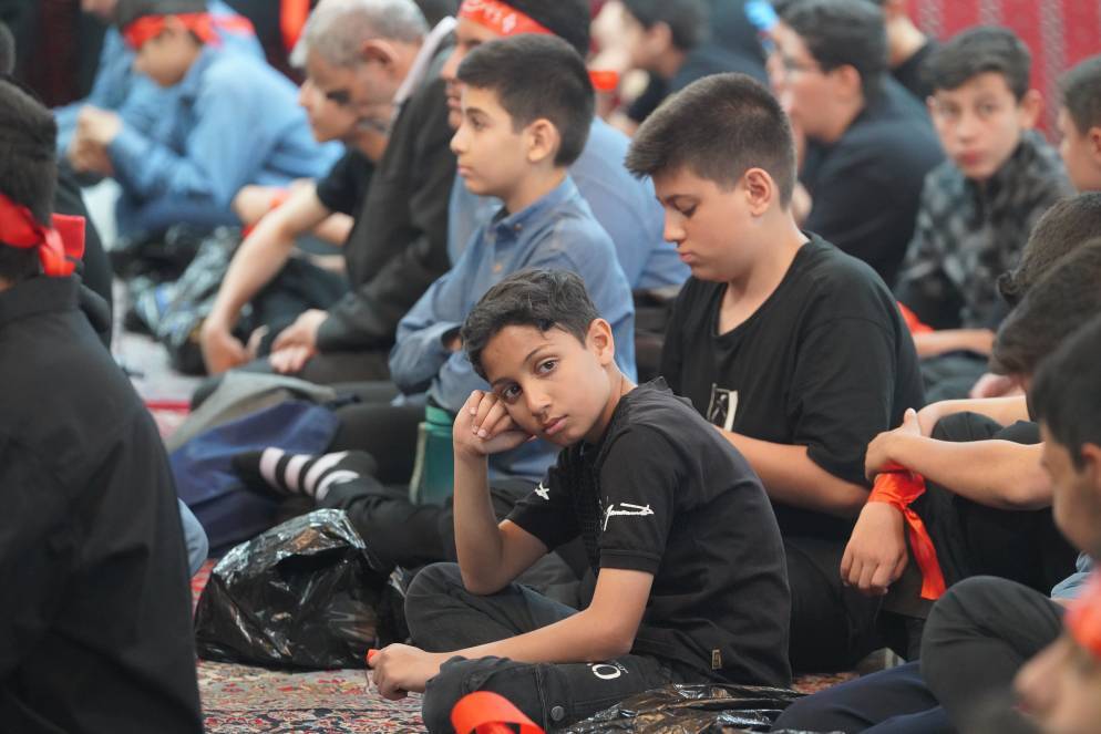 مراسم سوگواری دانش آموزان تهرانی