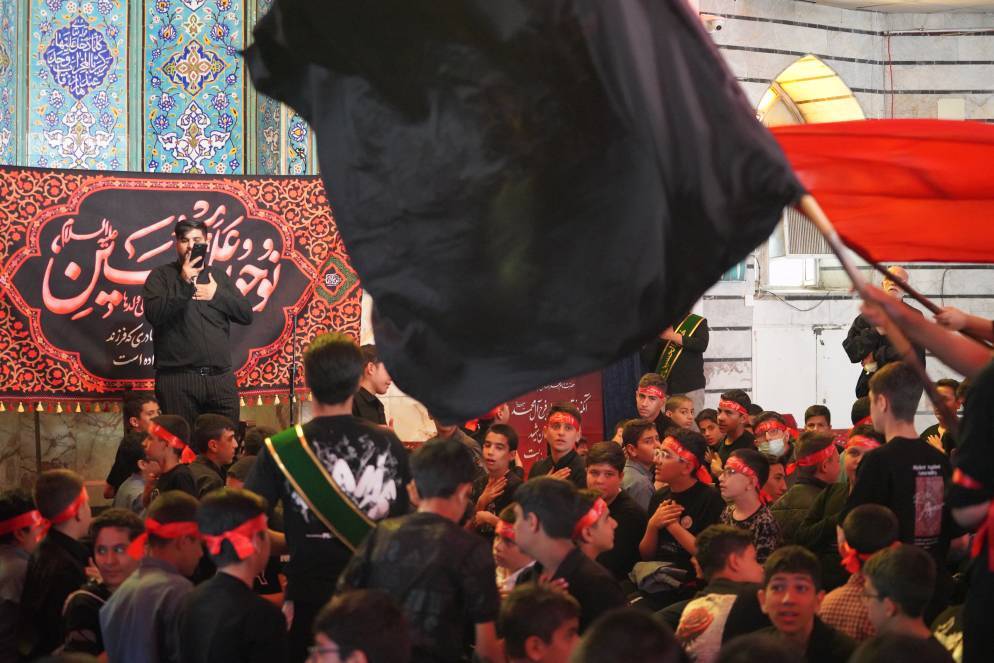 عزاداری دانش&zwnj;آموزان تهرانی در سوگ امام جعفر صادق (ع)