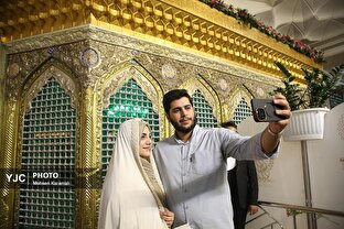 جشن ازدواج ۳۲۵ زوج جوان در حرم حضرت فاطمه معصومه (س)