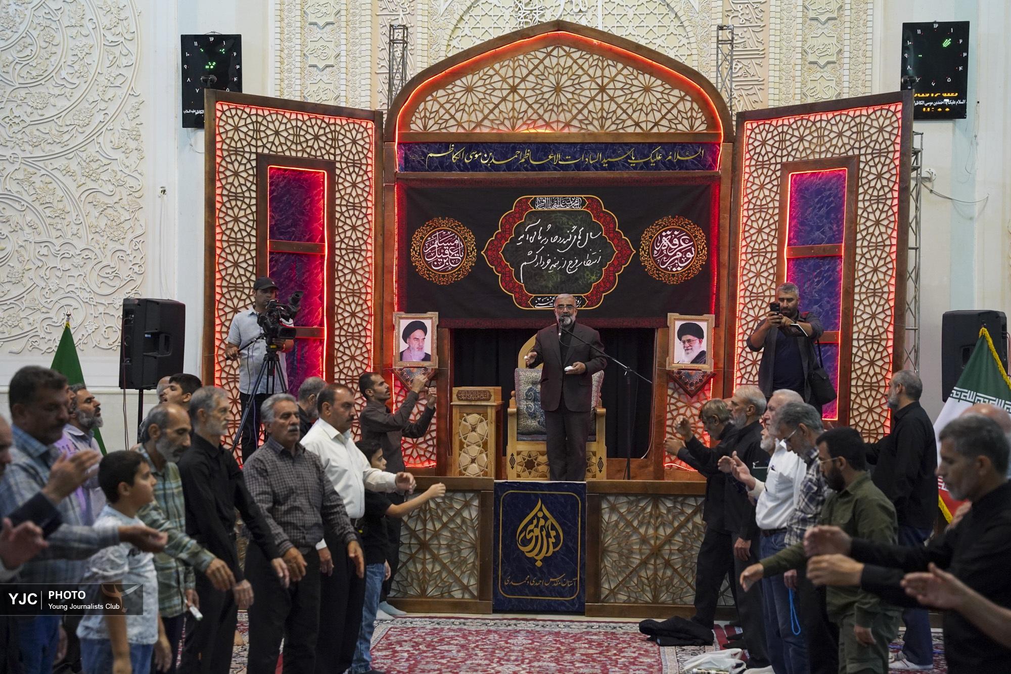 مراسم سوگواری شهادت امام محمد باقر و سالگرد ارتحال امام (ره) + تصاویر