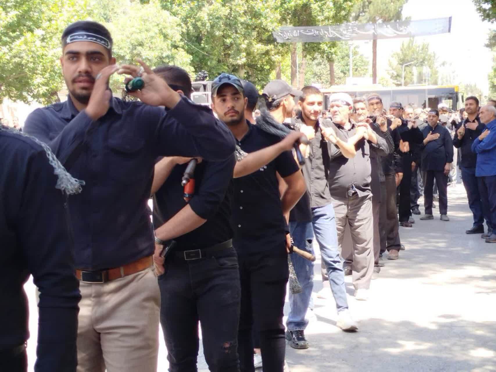 راه اندازی دسته عزاداری در نیشابور