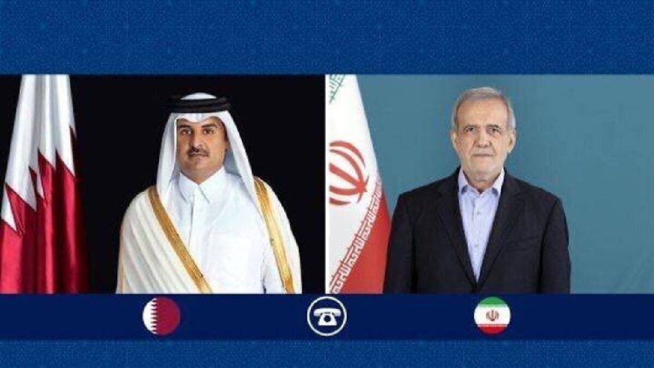 تأکید پزشکیان و امیر قطر بر تقویت پیوند‌های دوجانبه و تلاش مشترک برای توقف جنایات در غزه