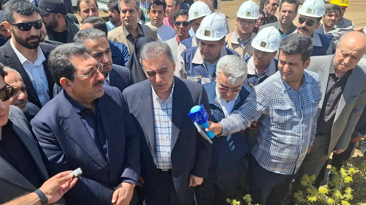 بازدید وزیر صمت از طرح توسعه کنسانتره آهن صبانور در قروه