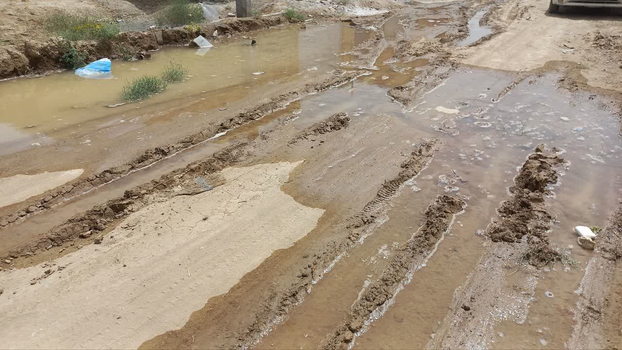 گزارش تصویری از هدررفت آب در صالح آباد