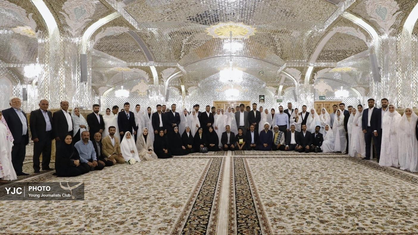 برگزاری جشن ازدواج کارکنان پالایشگاه ستاره خلیج فارس در حرم مطهر رضوی
 