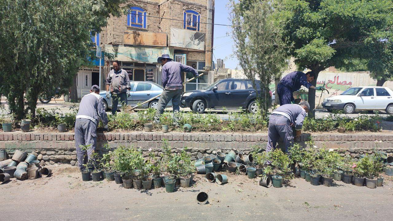 عطر افشانی صالح آباد به مناسبت عید تا عید