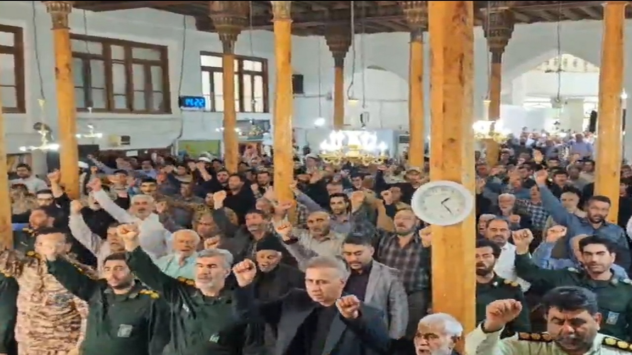 فریاد انزجار نمازگزاران آذربایجان شرقی از جنایت رژیم صهیونسیتی