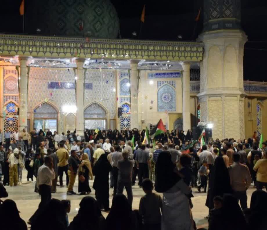 برپایی مراسم راهپیمایی ایران ذوالفقار در لار