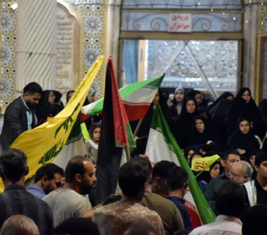 برپایی مراسم راهپیمایی ایران ذوالفقار در لار