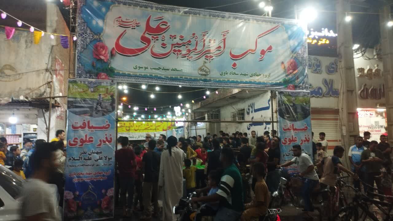 گزارش تصویری از پخت غذای نذری در کوت عبدالله + فیلم و عکس